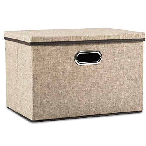 Large Collapsible Storage Bins with Lids [1