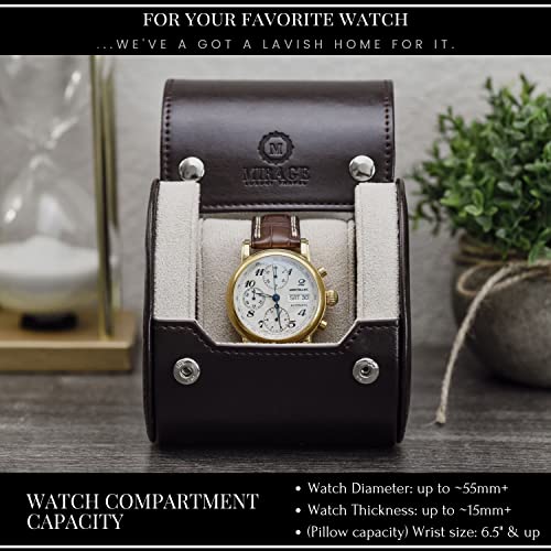 Watch Travel Case for Men Watch Roll for Travel Organizer and Display Watch Case (39 Count)