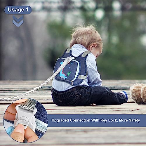 Toddler Harness Leash+ Anti Lost Wrist Link