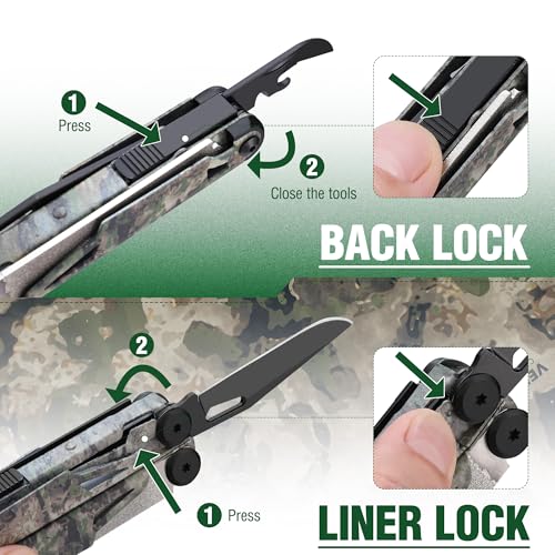 15-in-1 EDC Multitool Pliers with Sheath, Pocket Knife