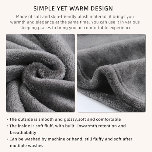 Large Soft Travel Blanket and Inflatable Pillow Set