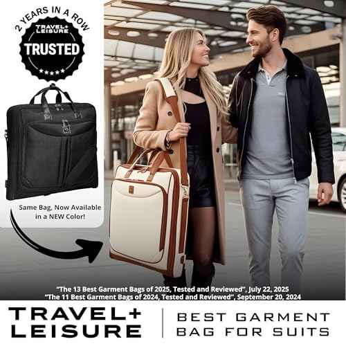 Premium Garment Bag Carry On Hangs Blazers