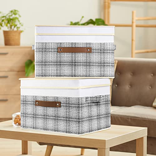 Collapsible Storage Bins with Lids (5 Count)