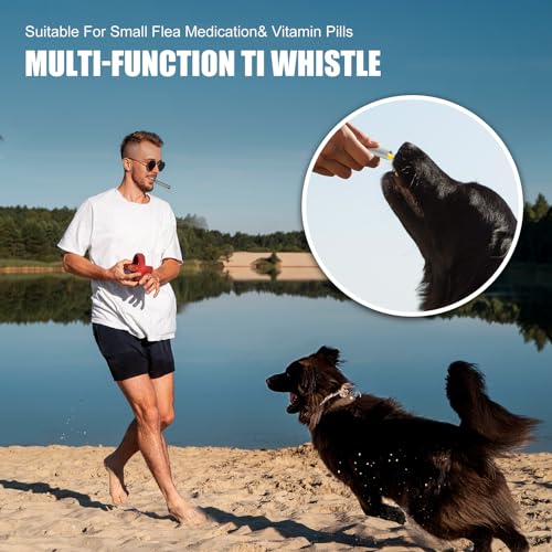 Titanium Emergency Whistle with Hidden Pill Holder Case