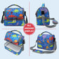 Kids Double Decker Cooler Insulated Lunch Bag Large Tote for Boys
