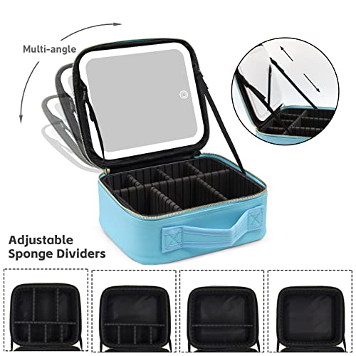 Makeup Organizer Bag with Mirror
