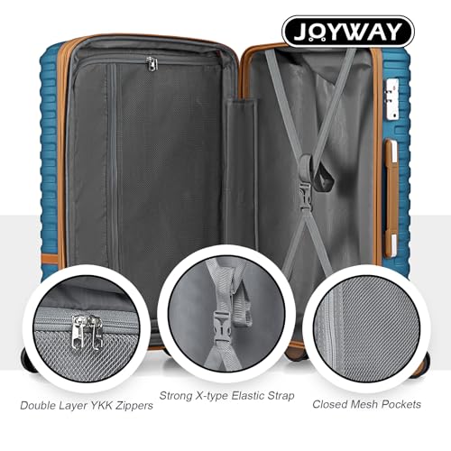 Carry On Luggage 20 Inch Expandable Suitcase with Spinner Wheel (3 Count)