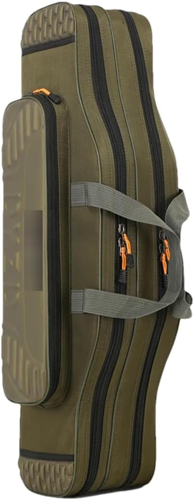 Suwequest Fishing Tackle Bag 2-4 Layer 130Cm Lightweight Fish Pole Lure Reel Tools Box Waterproof Storage Durable Case