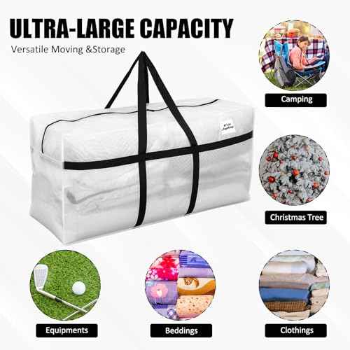 4 Pcs 96 Gallon Extra Large Moving Bags Heavy Duty Storage Bag (4 Count)