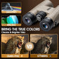 12x42 HD Binoculars for Adults High Powered Binoculars with Upgraded Phone Adapter Compact Binocular with Low Light Night Vision for Bird Watching Hunting Outdoor Sports Concerts Green