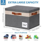 Fabric Storage Bins with Lids 3 Pack