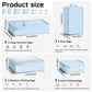 2 Packs 6 Set Travel Packing Cubes Luggage Organizer Set Lightweight Suitcase with Shoe Bag for Clothes Toiletries