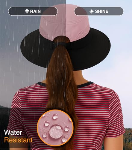 Ponytail Sun Hat for Women with UPF 50+ UV Protection