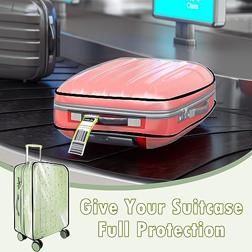 3 Pieces Thicken Clear Luggage Cover Protector (3 Count)
