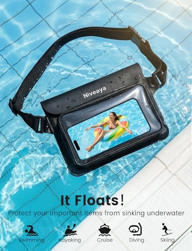 IPX8 Floating Waterproof Fanny Pack Holds Phone (2 Count)