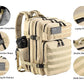 Military Tactical Backpack for Men and Women 45L Army 3 Days Assault Pack Bag Large Rucksack with Molle System Cream