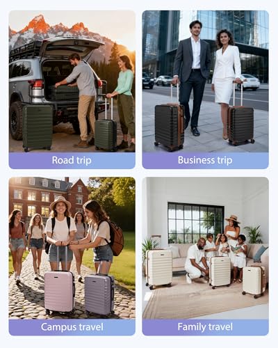 Luggage Sets 3 Pcs Suitcase with Wheels