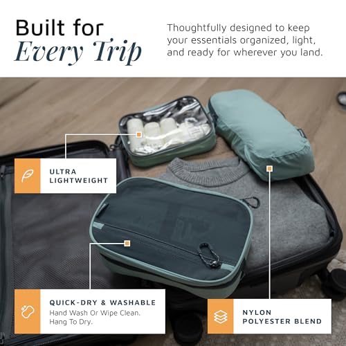 3 Piece Travel Toiletry Bag Set