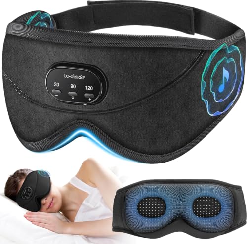 White Noise Bluetooth 5.4 Sleep Eye Mask with Timer