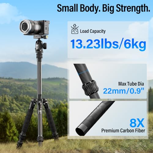 AM 5C Carbon Fiber Travel Tripod 54"