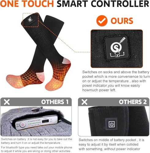 Upgraded Rechargeable Electric Heated Socks