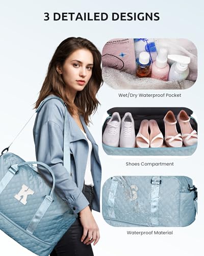 Personalized Girls Duffle Bag with Shoe Compartment