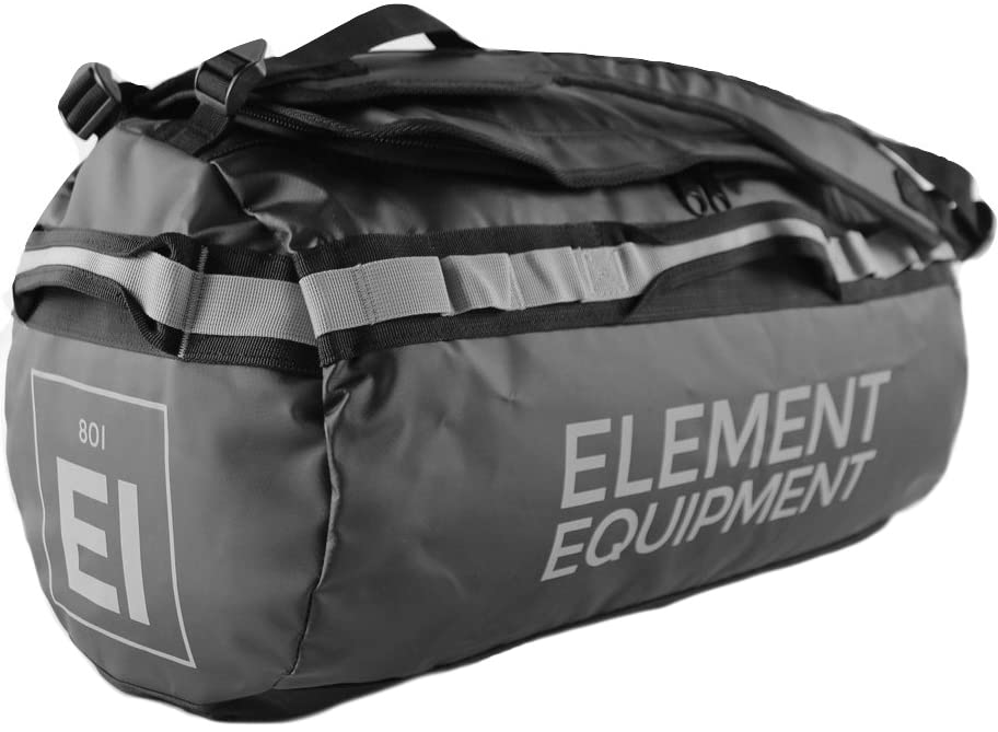 Trailhead Duffel Bag Shoulder Straps Waterproof Black
