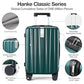 20 Inch Carry On Luggage 22x14x9 Airline Approved Lightweight PC Hard Shell Suitcases with Wheels Travel Luggage Rolling Suitcase Travel Luggage Bag for Weekender