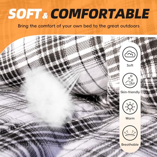 Flannel Sleeping Bag for Adults XL