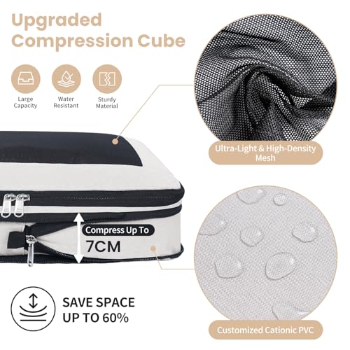 Compression Packing Cubes for Travel (8 Count)