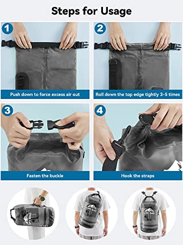 Dry Bag Waterproof Backpack with Phone Case