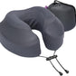 Cabeau Air Travel Pillow for Long Flights – Evolution Plus – U Shaped Memory Foam Neck Support – Removable, Washable Cover – Comfort On-The-Go for Airplane, Train, and Car (Slate Grey)