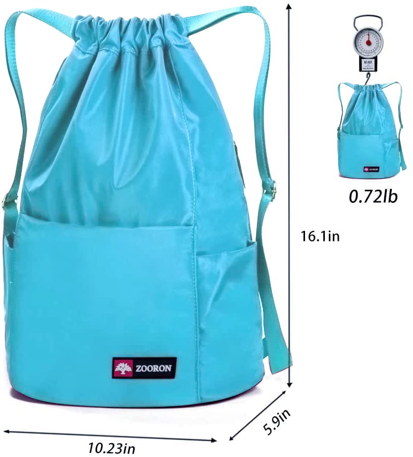 Waterproof Drawstring Gym Backpack Bag for Men & Women