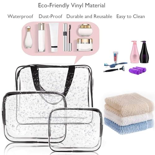 6 Packs Clear Makeup Bags
