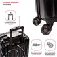 7272 Energie Expandable Hardside Luggage with Spinner Wheels and TSA Lock
