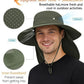 UPF 50+ Wide Brim Sun Hat with Neck Flap