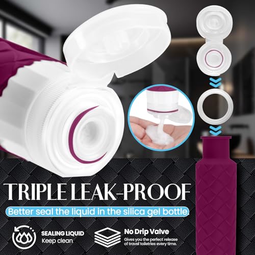 Travel Bottles for Toiletries (4 Count)