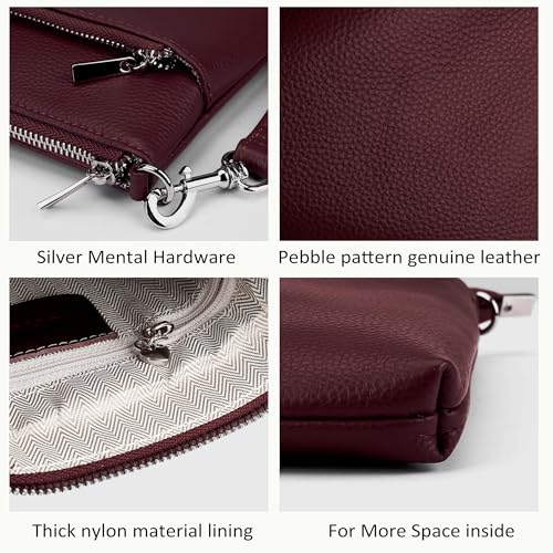 Genuine Leather Small Crossbody Bags for Women Travel Leather Purse