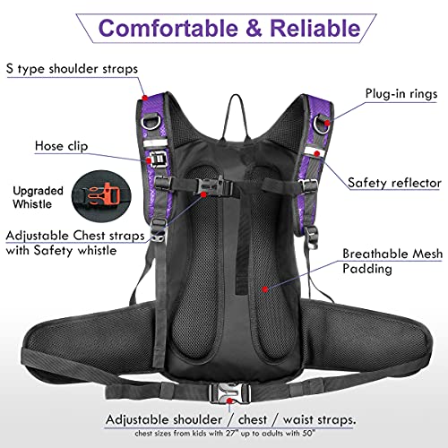 Insulated Hydration Backpack Pack with 3L BPA Free Leak Proof Water Bladder