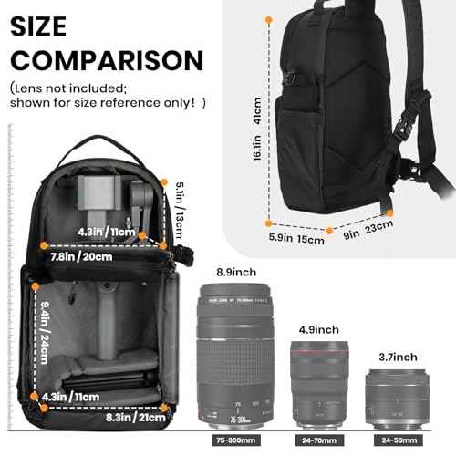 Camera Sling Bag Compact Photography Shoulder Bag