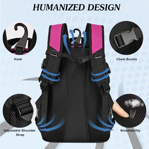 Basketball Backpack Large Sports Basketball Bag with Dedicated Ball Slot & Ventilated Shoe Compartment for Soccer Volleyball Gym Training Travel