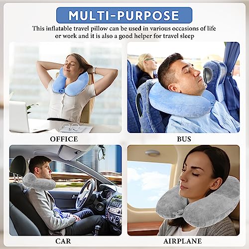 2 Inflatable Neck Pillow Airplane Travel (2 Count)