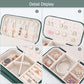 Small Travel Jewelry Box with Double Zipper