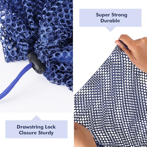 3Pcs Mesh Laundry Bags Washing Machine Mesh Wash Bags Jumbo for Delicates Clothes (3 Count)
