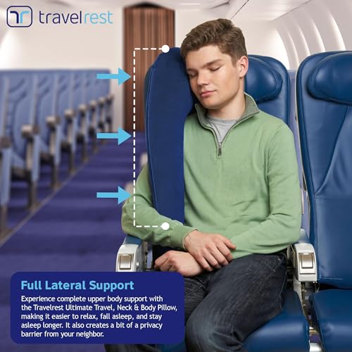 Ultimate Inflatable Travel Pillow for Neck & Body