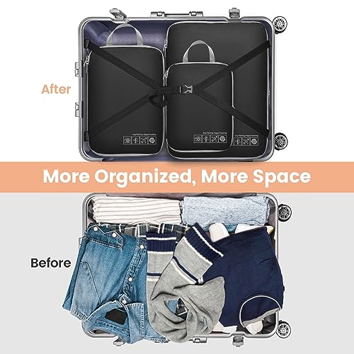 Compression Packing Cubes for Travel (4 Count)
