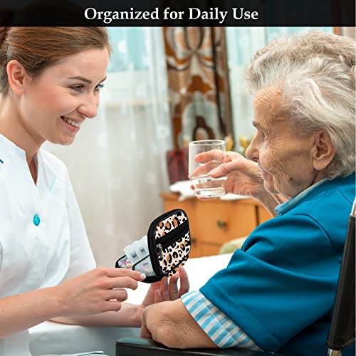 Weekly Travel Pill Organizer Pill Case for Purse with Removable 7 Day Pill Box (2 Count)