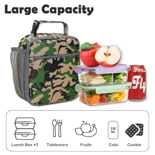 Kids Lunch box Insulated Soft Bag Mini Cooler Back to School Thermal Meal Tote Kit for Girls