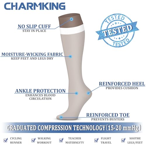 Compression Socks for Women & Men Circulation (3 Count)