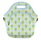LunchTote Zippered Bag Insulated Neoprene Caddy (The Preppy Pineapple / X-Large 6.5 Quart Lunch Tote)